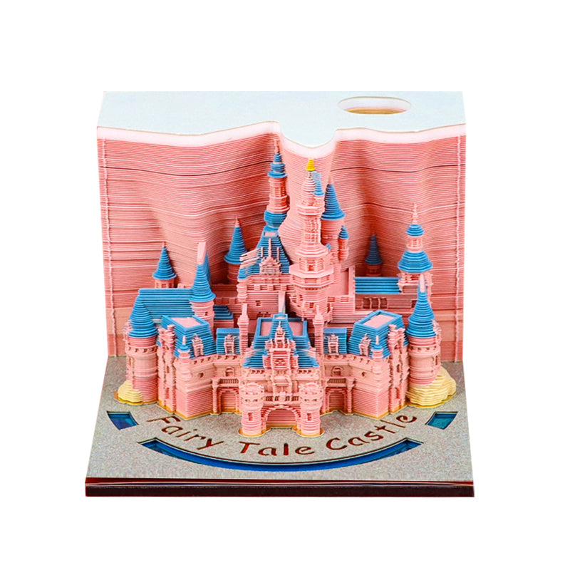 2025 hot selling Fairy tale castle 3D memo pad
