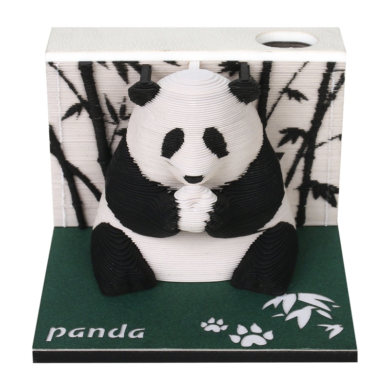 Animal panda 3D memo pad