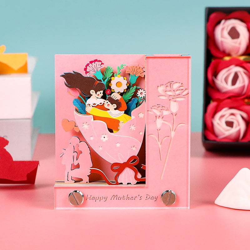 Pink Mother's Day gift 3D Memo Pad