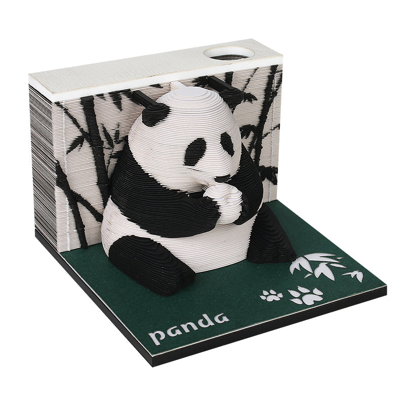 Animal panda 3D memo pad