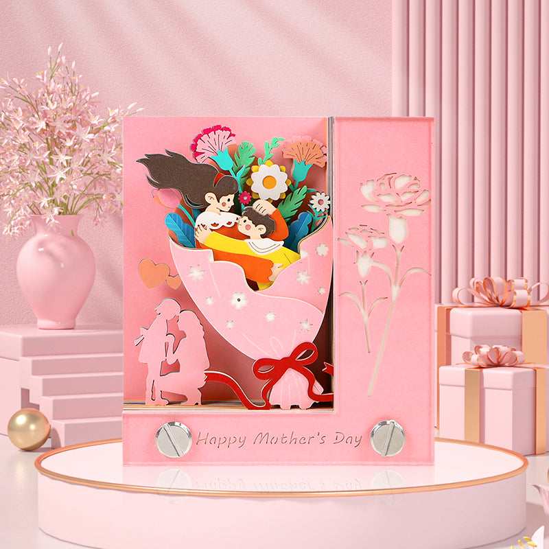 Pink Mother's Day gift 3D Memo Pad