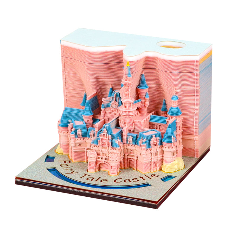 2025 hot selling Fairy tale castle 3D memo pad