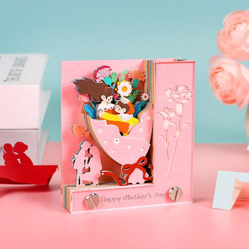 Pink Mother's Day gift 3D Memo Pad