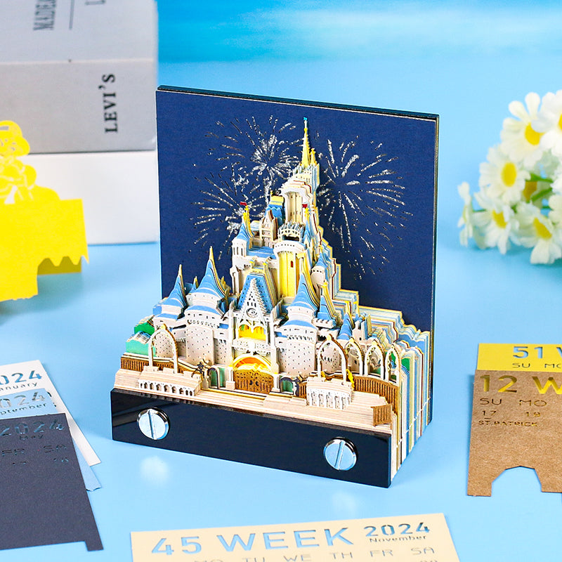Cinderella Castle 2D calendar memo pad(2025)