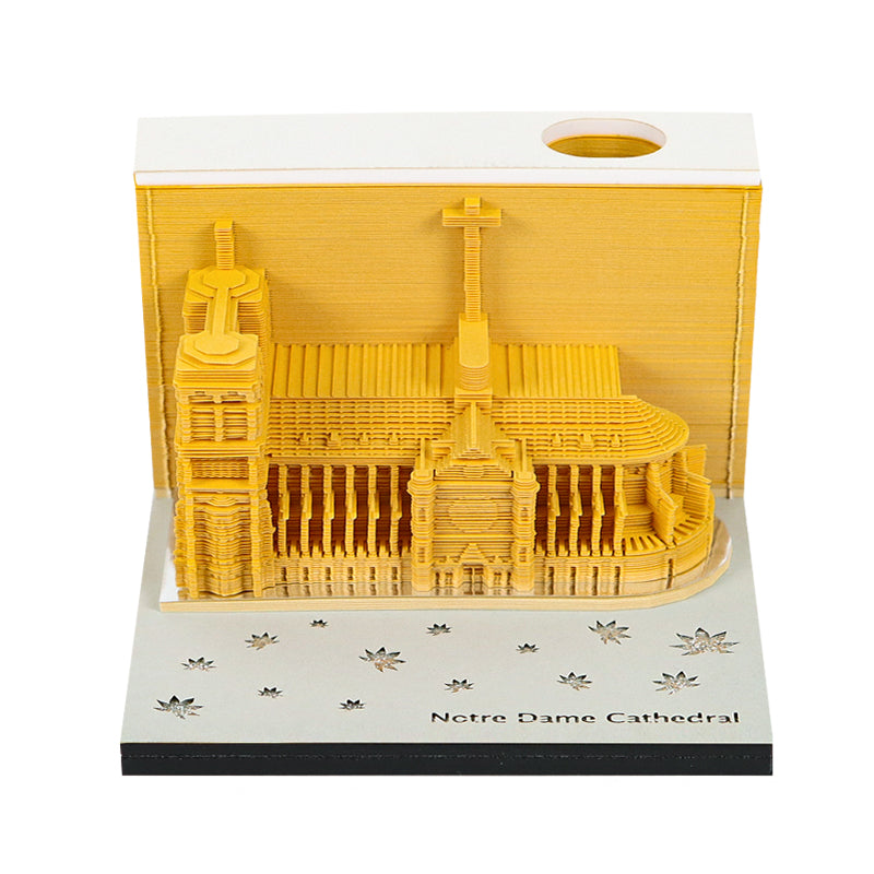 French Paris church 3D Memo Pad