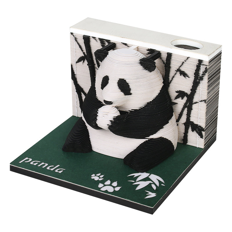 Animal panda 3D memo pad