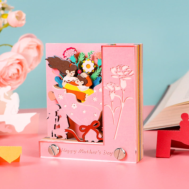 Pink Mother's Day gift 3D Memo Pad