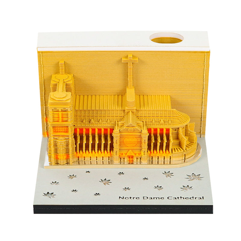 French Paris church 3D Memo Pad