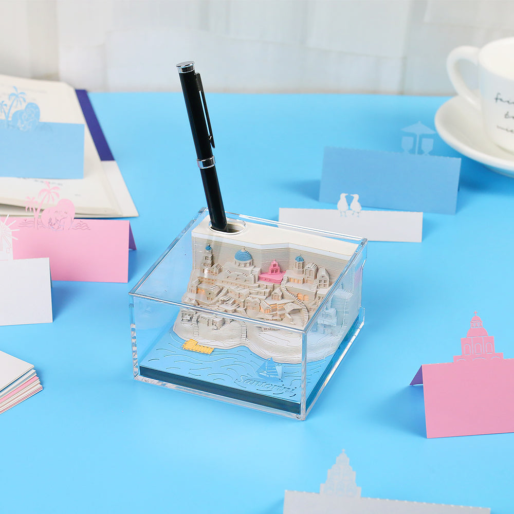 2025 Santorini 3d memo pad(lighted)