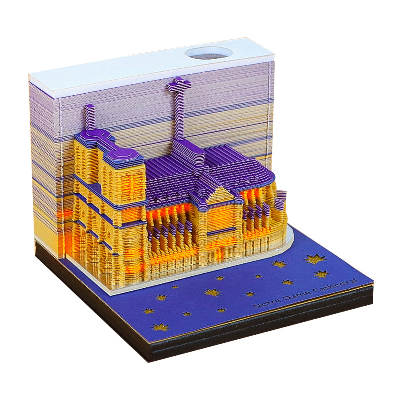 French Paris church 3D Memo Pad