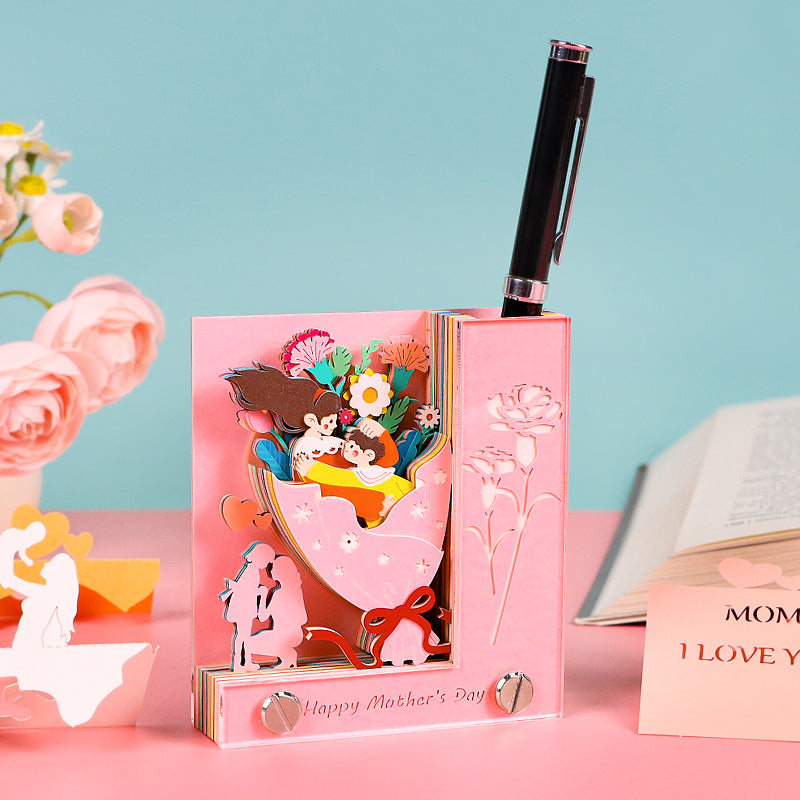 Pink Mother's Day gift 3D Memo Pad