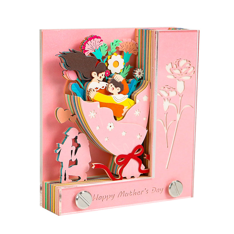 Pink Mother's Day gift 3D Memo Pad