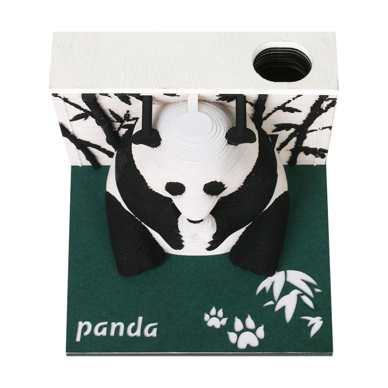 Animal panda 3D memo pad