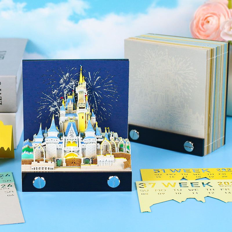 Cinderella Castle 2D calendar memo pad(2025)