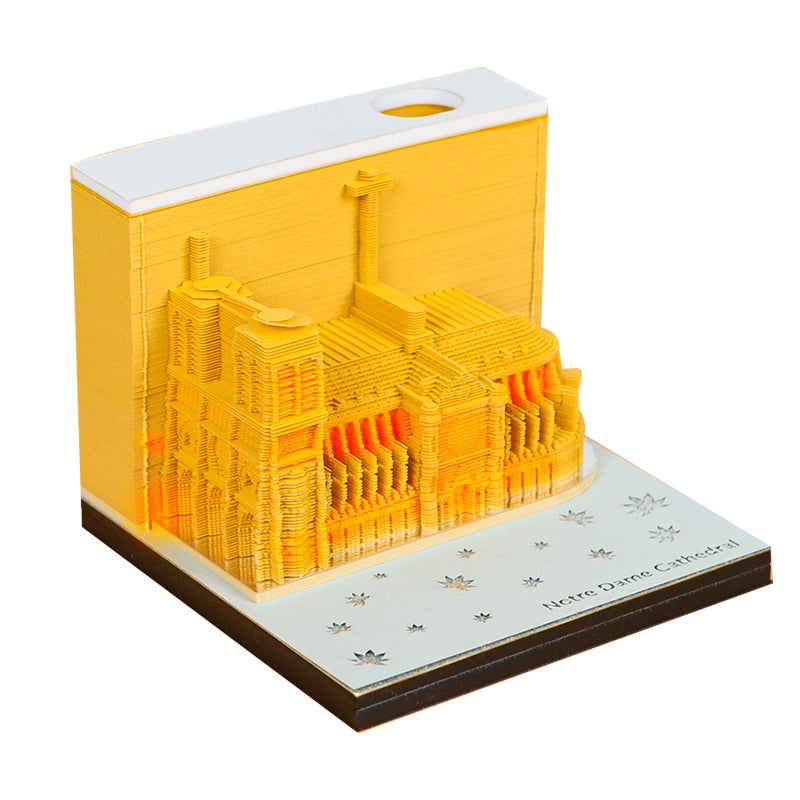 French Paris church 3D Memo Pad