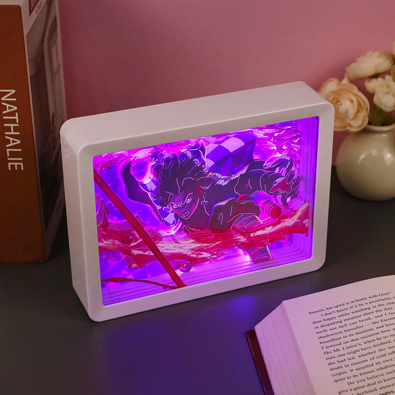 Demon Slayer Anime Paper Carving Lamp
