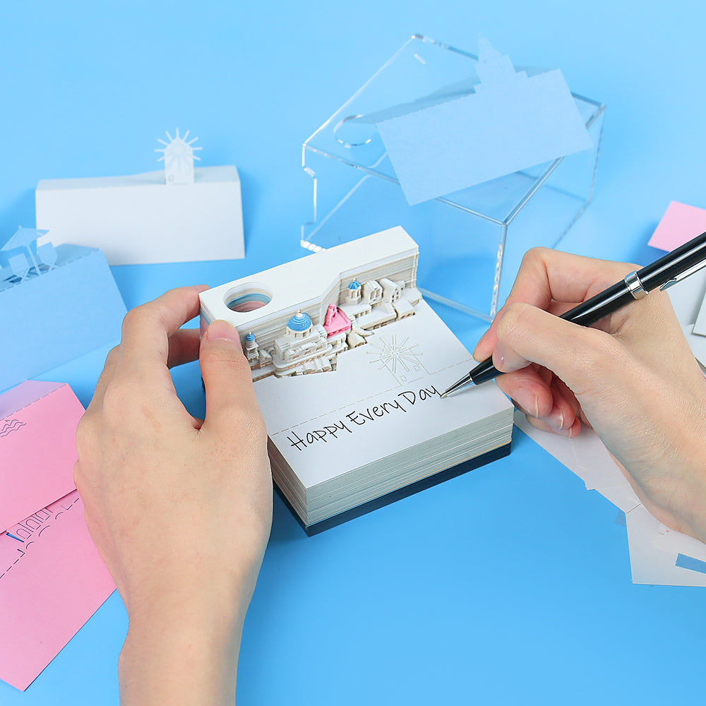 2025 Santorini 3d memo pad(lighted)