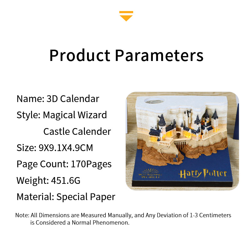 Harry Potter Hogwarts Castle 3D Memo Pad