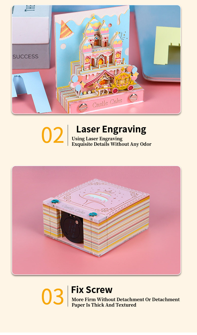 Castle Cake 2D Memo pad
