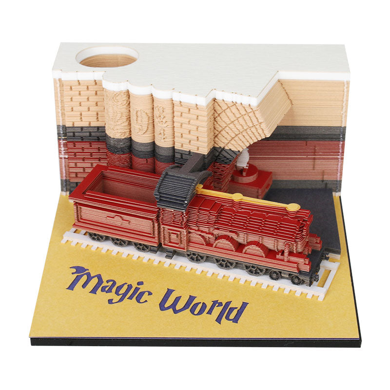 Magic train 3D memo pad