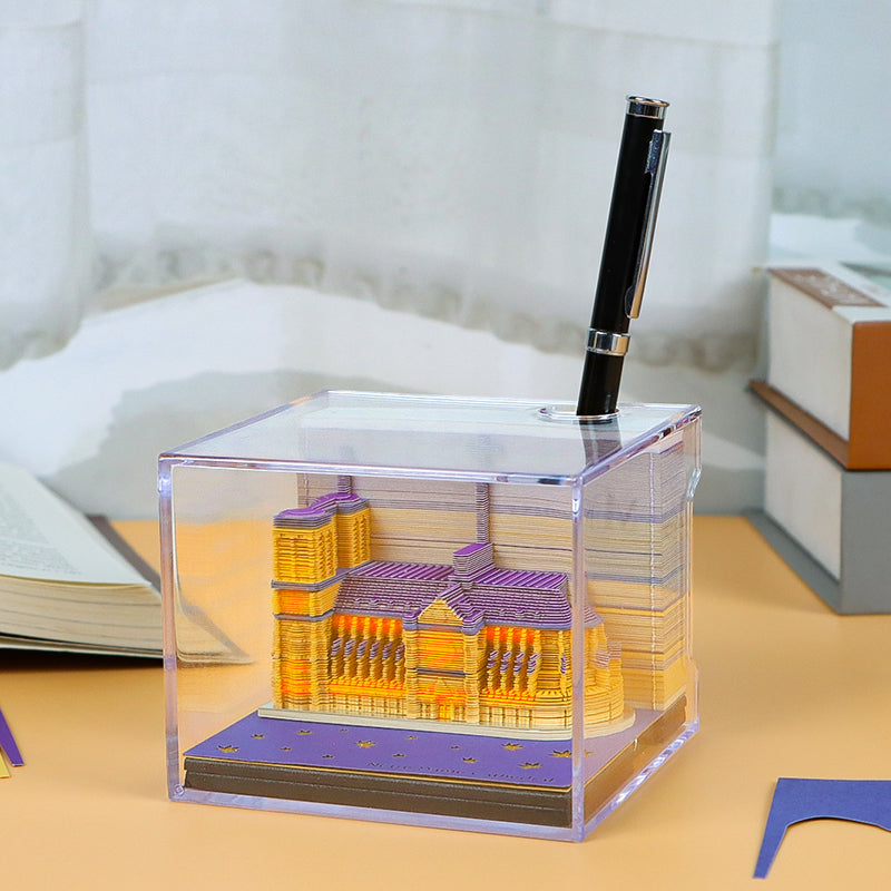 French Paris church 3D Memo Pad