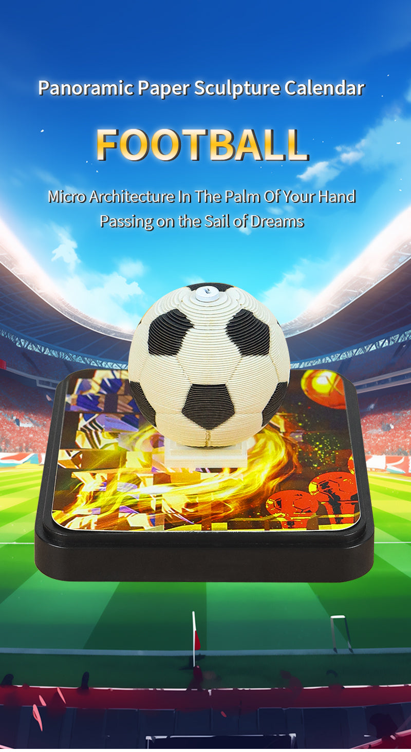Football Small Panoramic Memo Pad(calendar 2025)