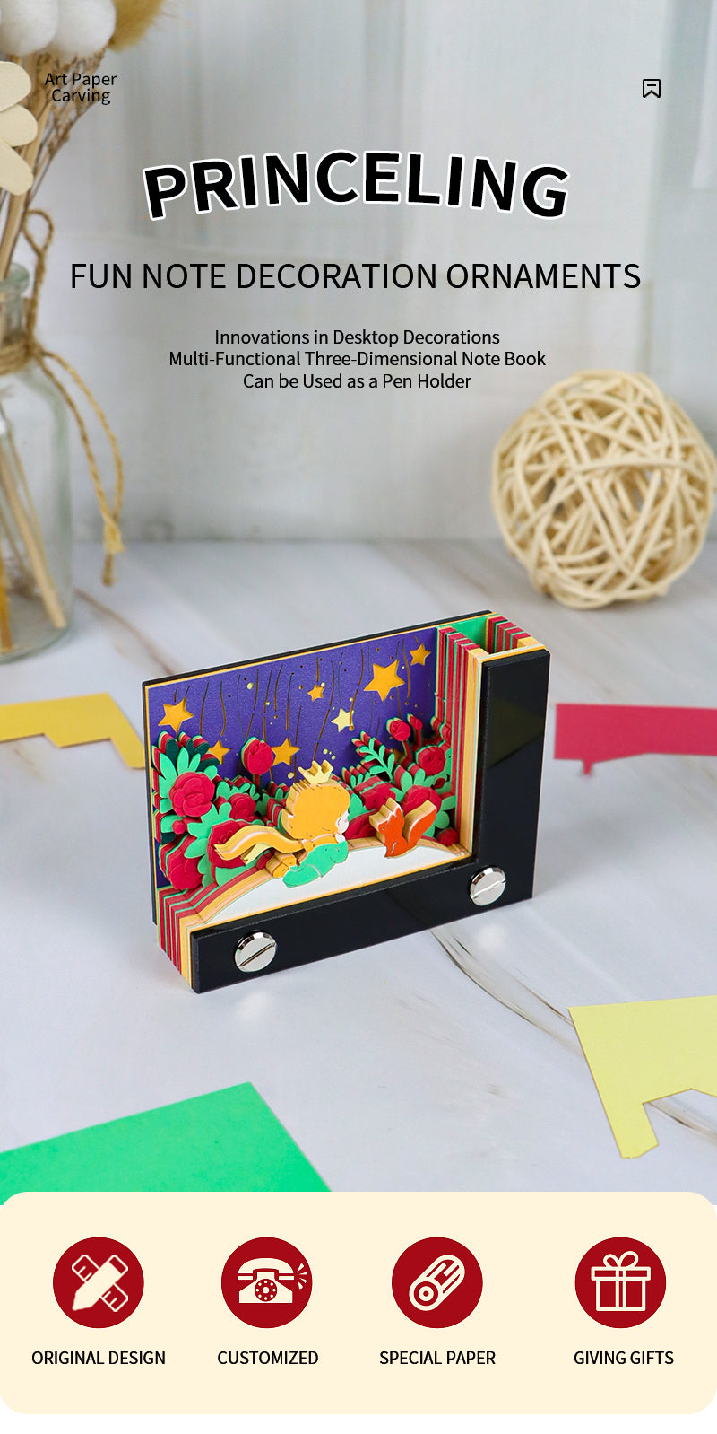 Sweetmade Popular Design Sticky Note 3D Memo Pad