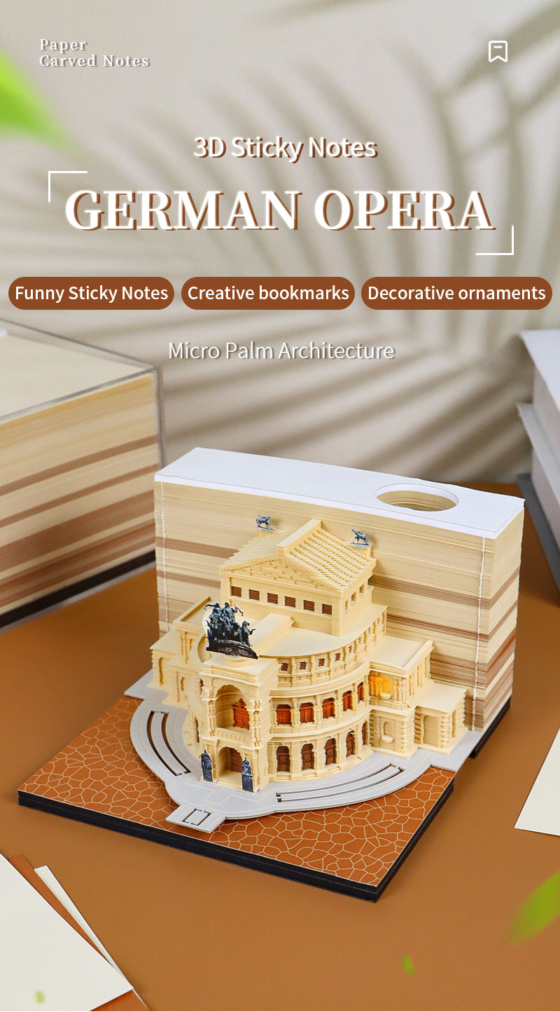Semperoper 3D Memo Pad