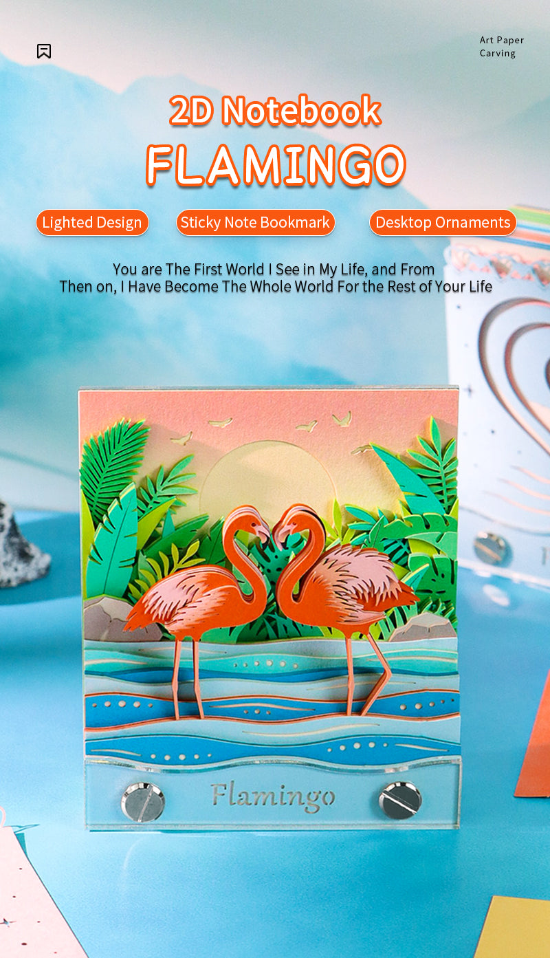 Flamingo 2D Memo Pad