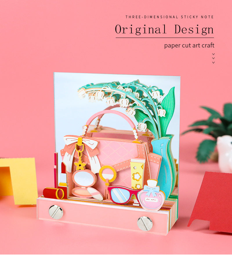 Romantic Scented Bag 3D Memo Pad
