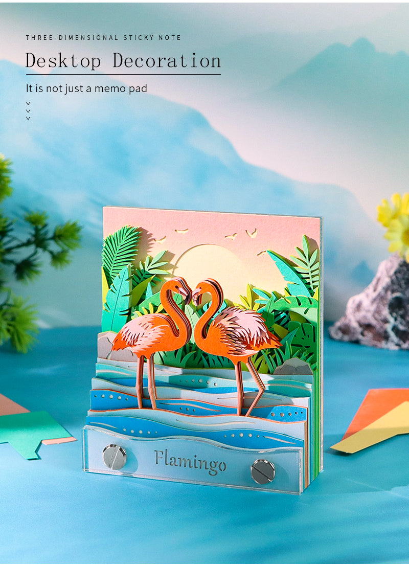 Flamingo 2D Memo Pad
