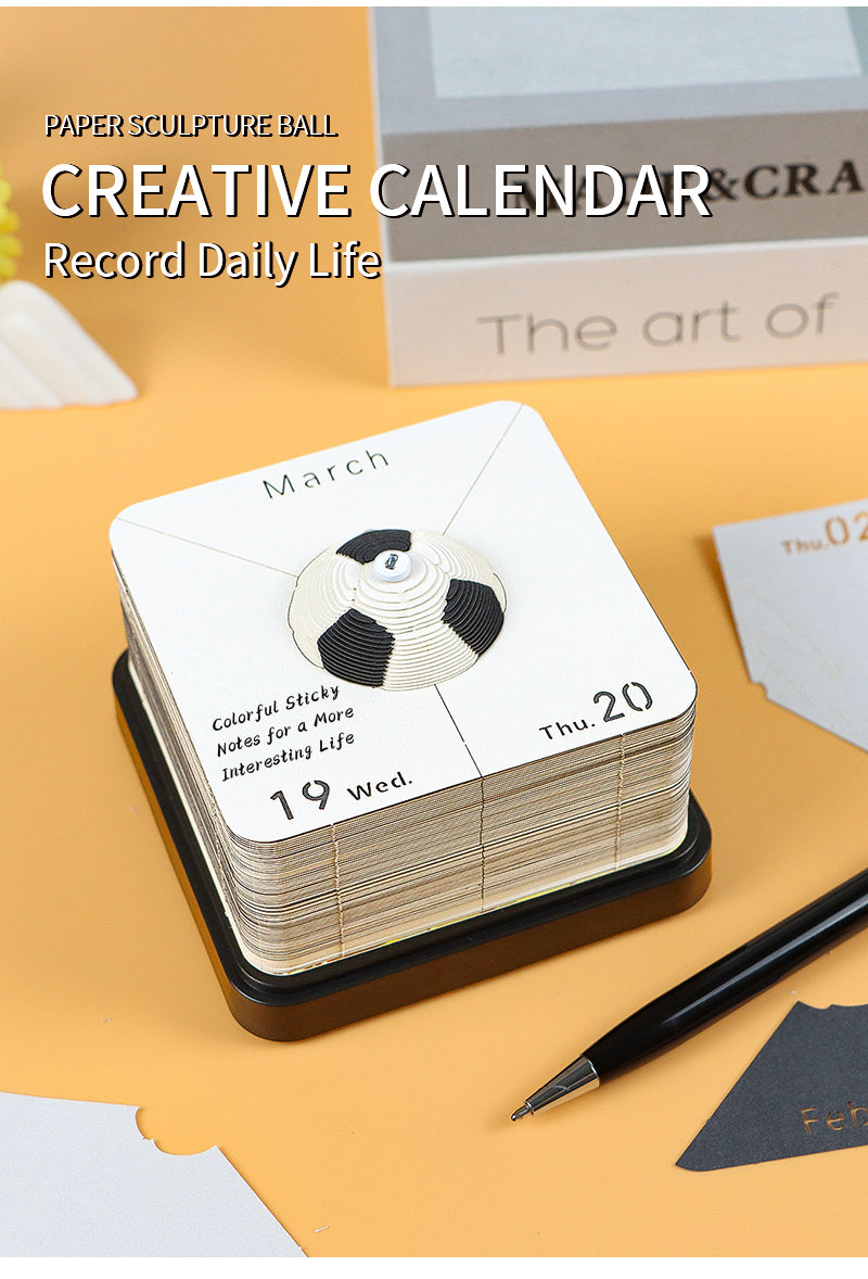 Football Small Panoramic Memo Pad(calendar 2025)