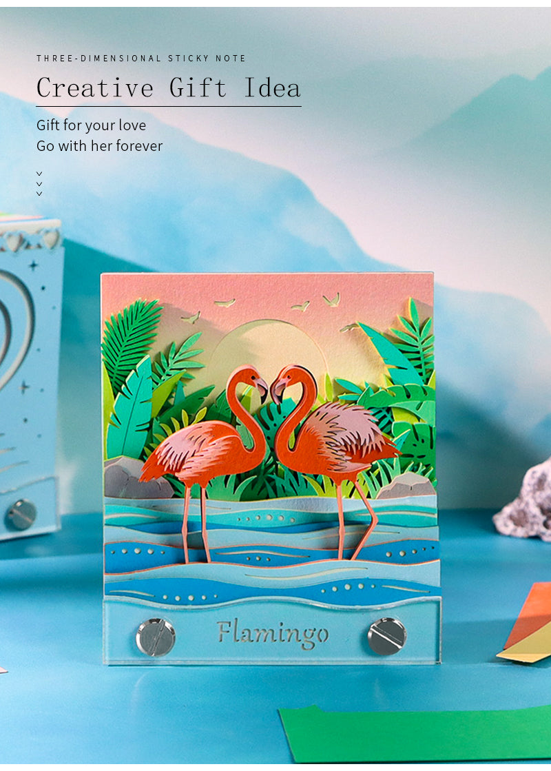 Flamingo 2D Memo Pad