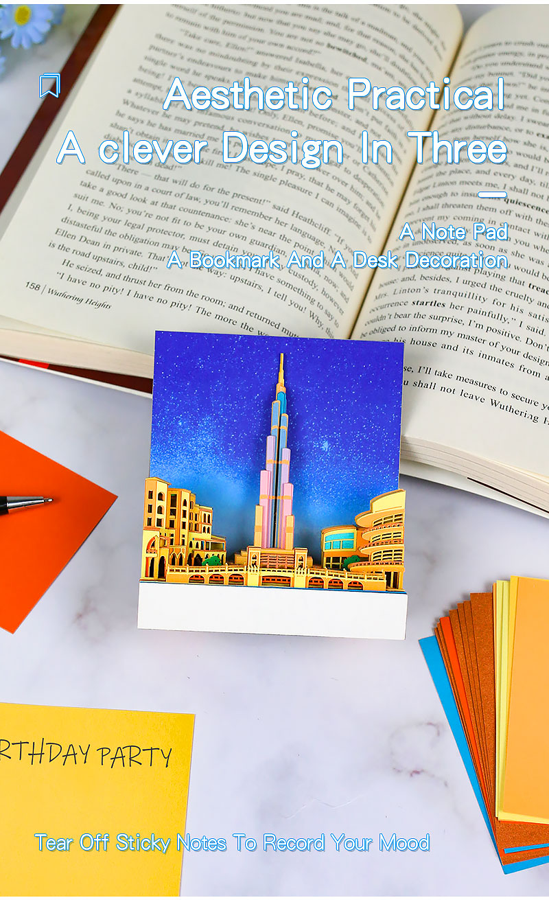 Burj Dubai Creative Memo Pad
