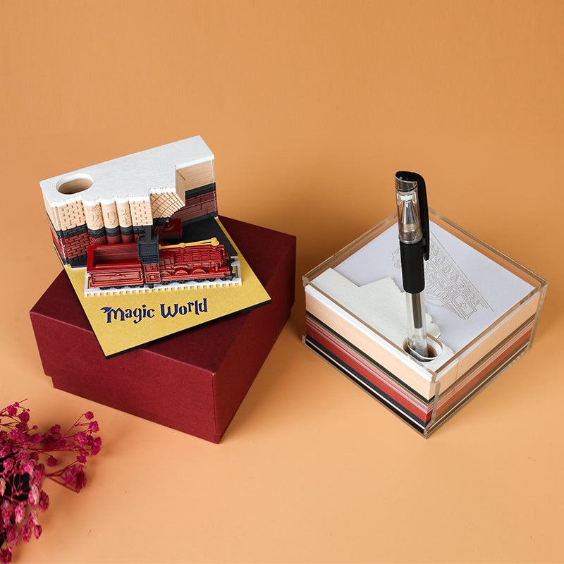 Magic train 3D memo pad