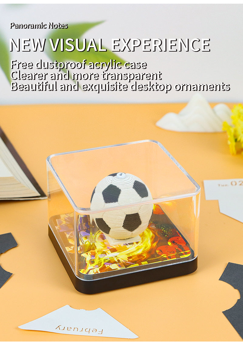 Football Small Panoramic Memo Pad(calendar 2025)
