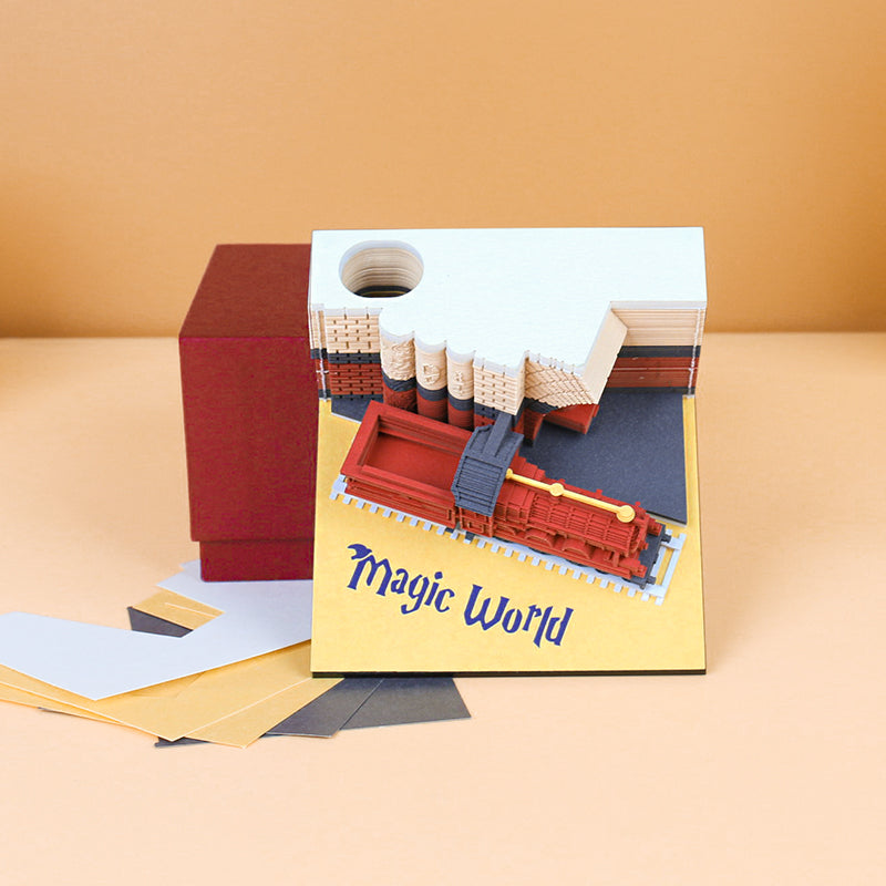 Magic train 3D memo pad