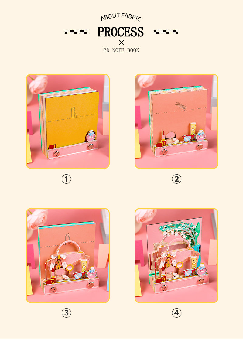 Romantic Scented Bag 3D Memo Pad