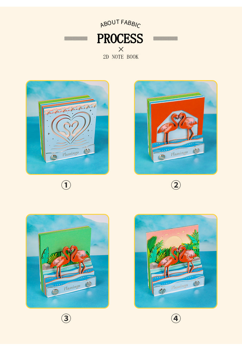Flamingo 2D Memo Pad