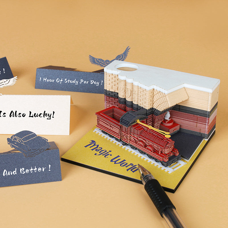 Magic train 3D memo pad
