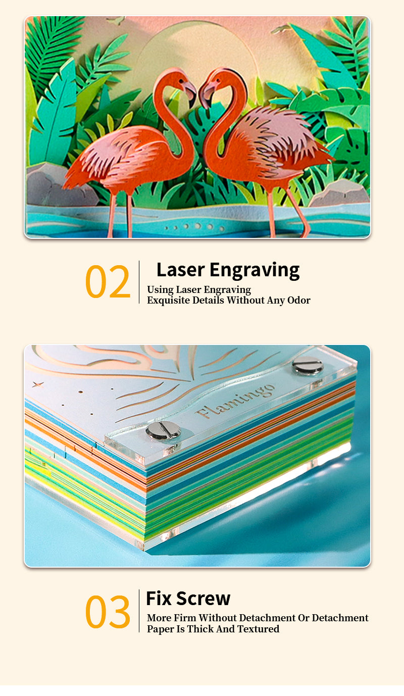 Flamingo 2D Memo Pad
