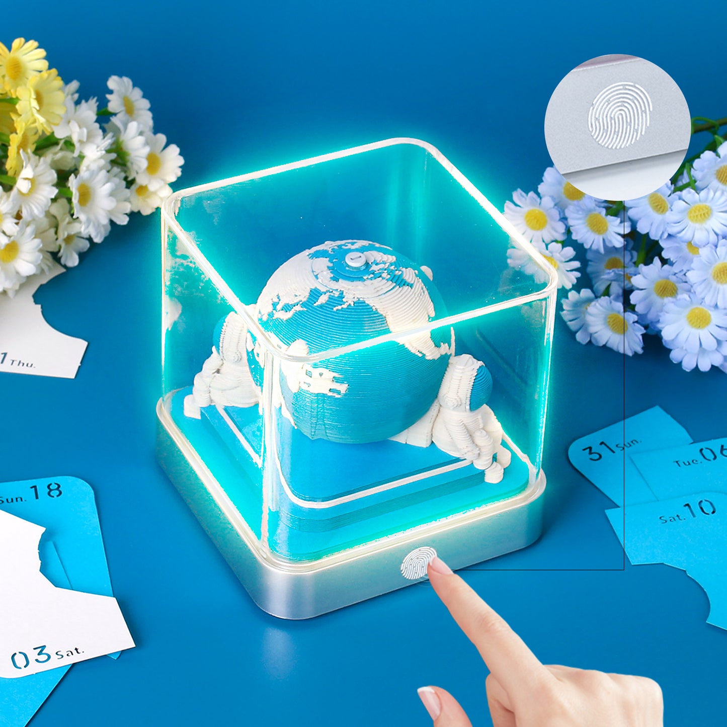 Earth 2025 Calendar 3D Memo Pad