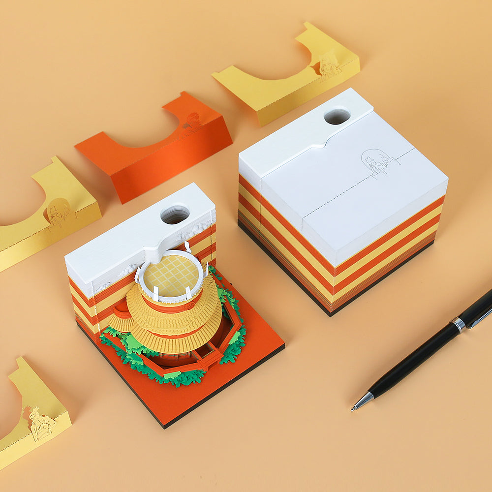 Naruto building 3d memo pad