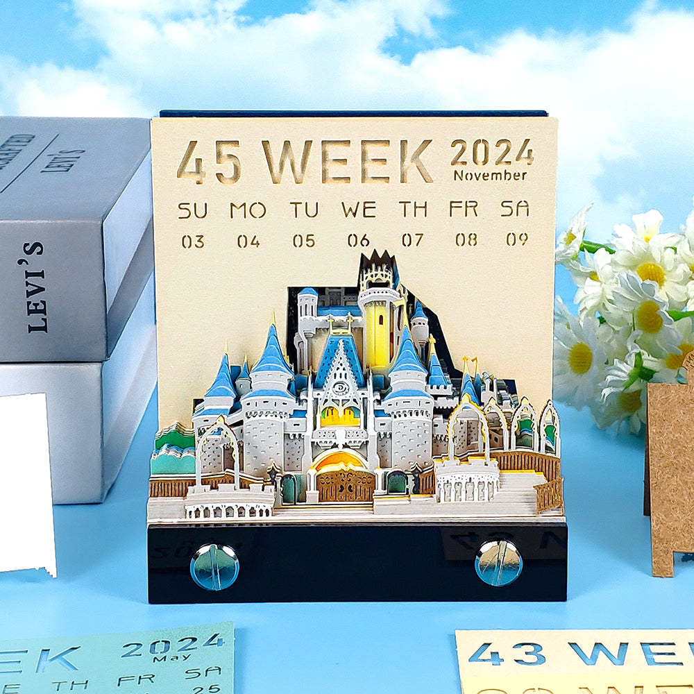 Cinderella Castle 2D calendar memo pad(2025)