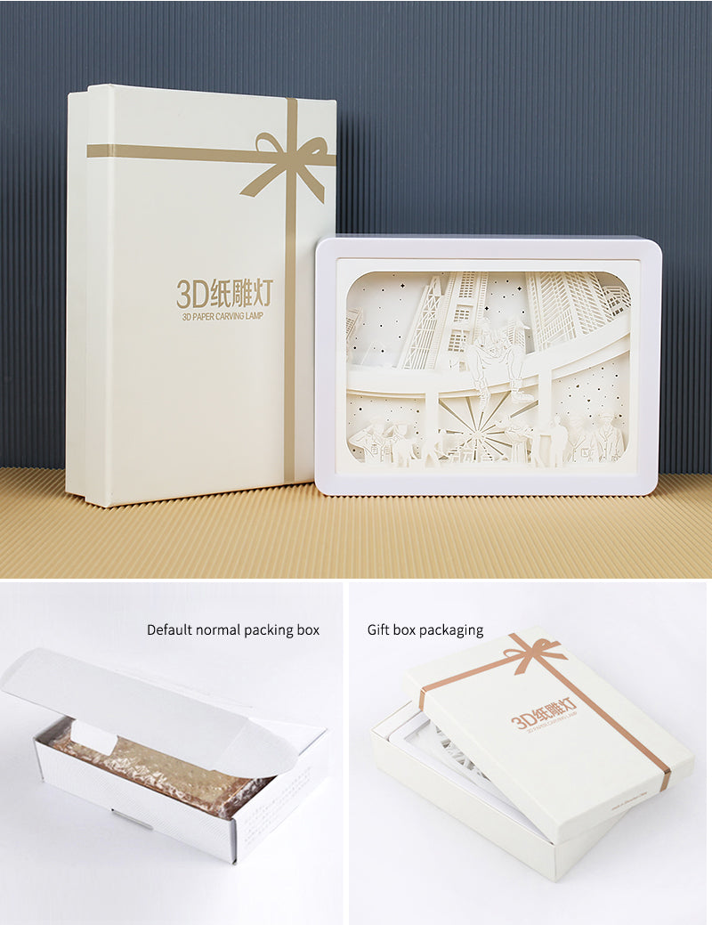 Prosperous City Builder Paper Carving Lamp