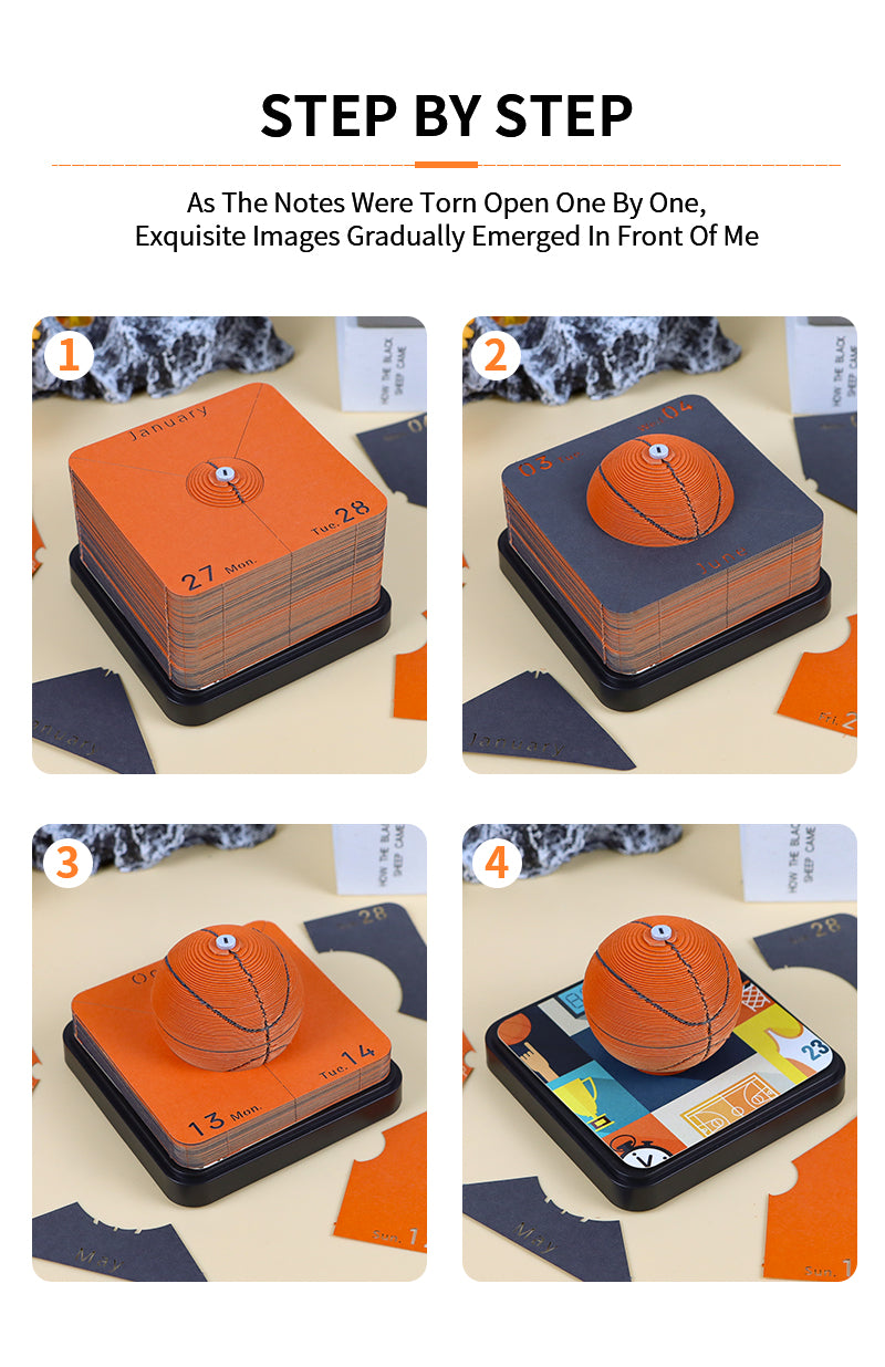 2025 New Product Basketball Panorama Memo Pad