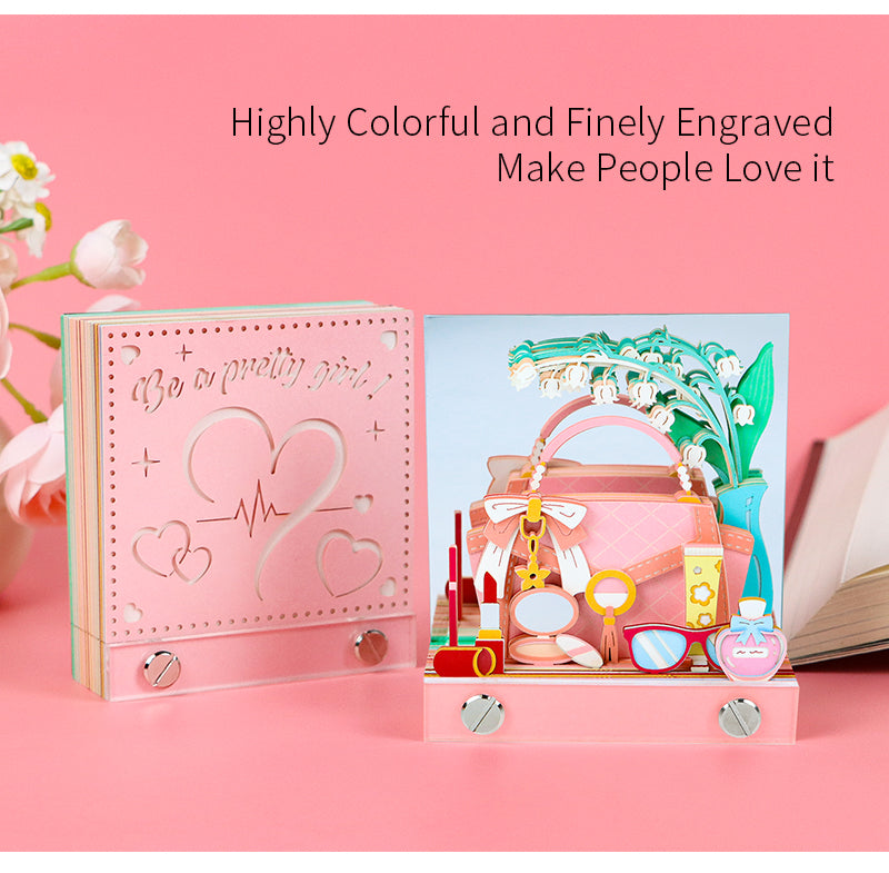 Romantic Scented Bag 3D Memo Pad