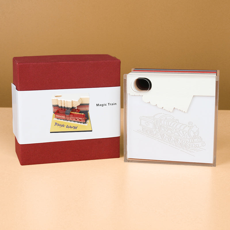 Magic train 3D memo pad