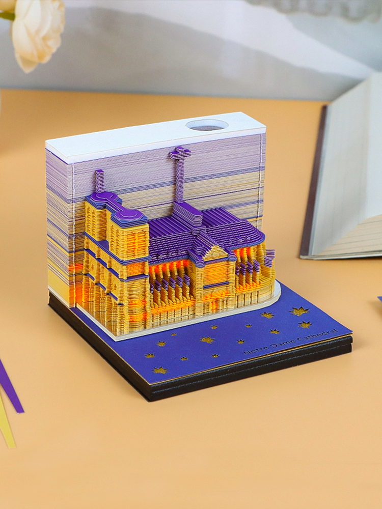 French Paris church 3D Memo Pad
