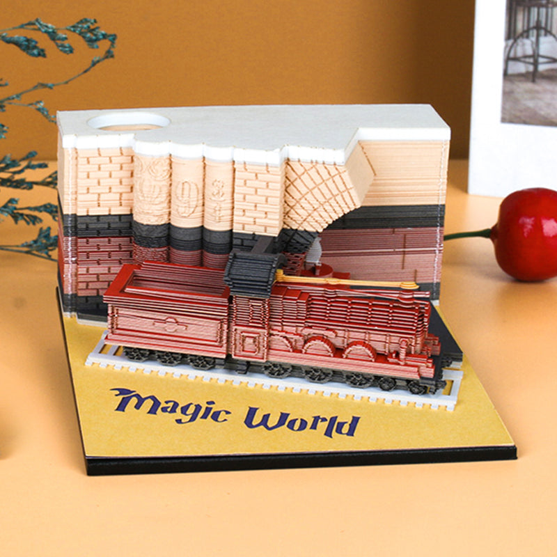Magic train 3D memo pad
